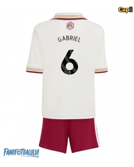 Arsenal Gabriel Magalhaes #6 Echipament de Fotbal Replică 2025-26 Copii Treilea (+ Șorturi)